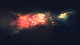 nebula illustration, Stars, Milky Way, 4K HD wallpaper