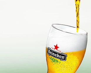 Heineken glass cup graphic art