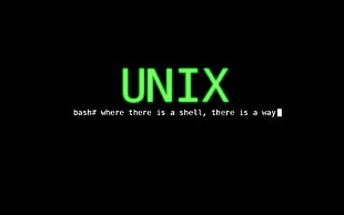 UNIX bash# where there is a shell, there is a way illustration