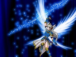 female anime character with wings