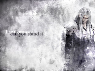 standing man digital wallpaper, Final Fantasy VII, Sephiroth, video games
