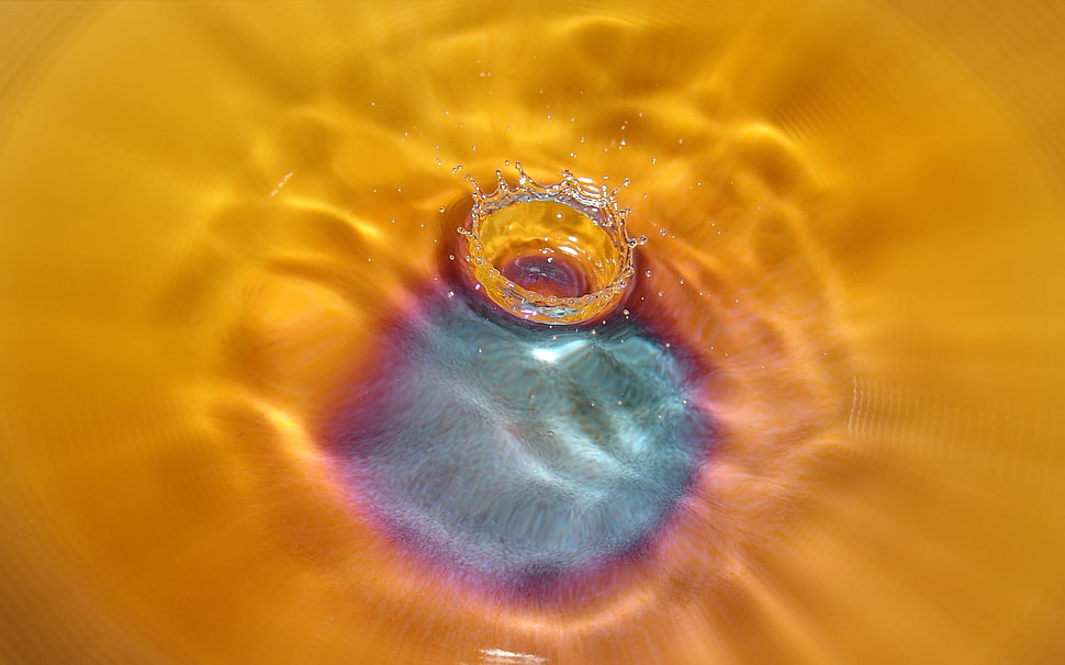 water digital wallpaper, macro, simple background, minimalism, splashes HD wallpaper