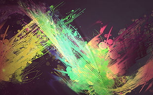 abstract painting, abstract, artwork, vector, colorful HD wallpaper