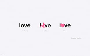 love love love text on white background