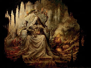 RPG game cover, devils, fantasy art, artwork HD wallpaper
