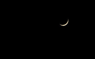 crescent moon, Moon HD wallpaper