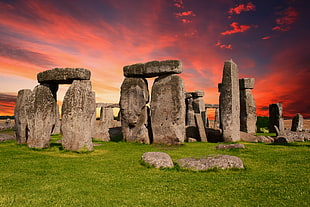 Stonehenge during golden hour