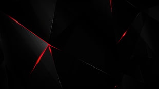 black and red illustration, black, dark, abstract, 3D