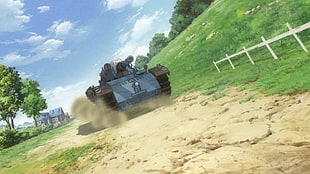blue armor tank, Senjou no Valkyria, Valkyria Chronicles