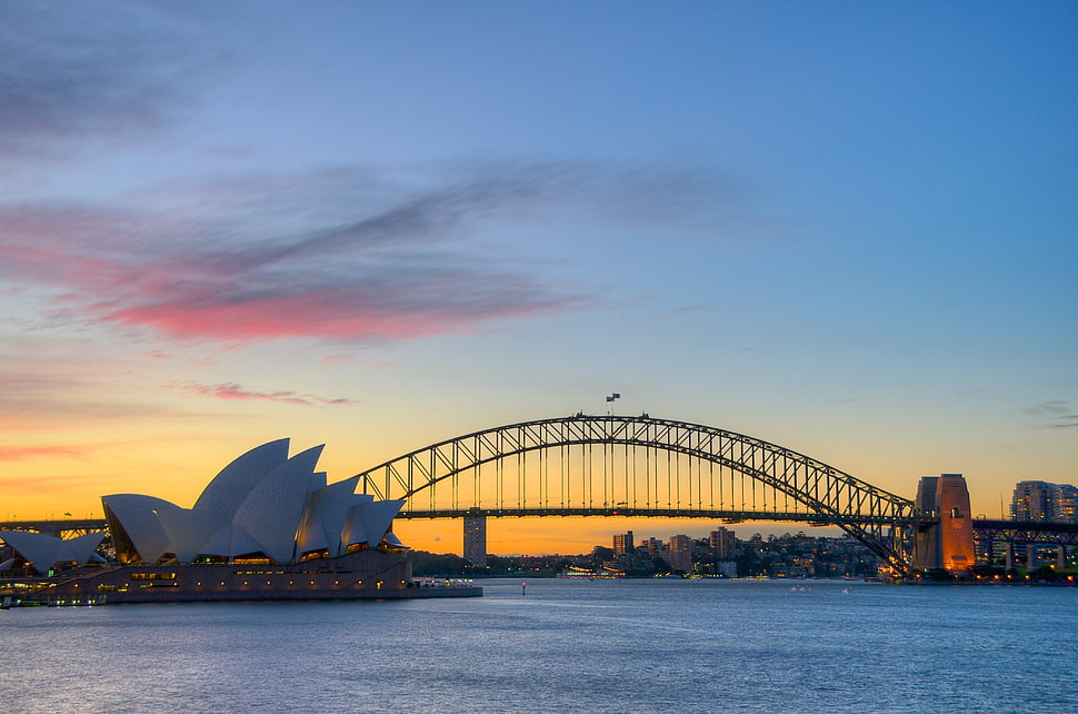 Sydney Australia view during dawn HD wallpaper