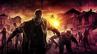 zombies game wallpaper, Dying Light, video games, apocalyptic, zombies