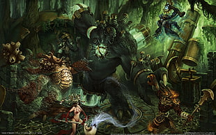 monster concept art, fantasy art HD wallpaper
