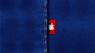 Apple logo, Apple Inc., jeans, logo HD wallpaper