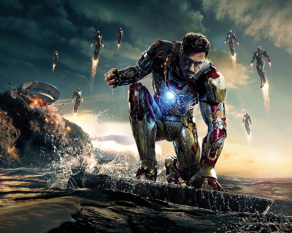 Ironman digital wallpaper, Iron Man, Marvel Cinematic Universe, movies, Iron Man 3 HD wallpaper