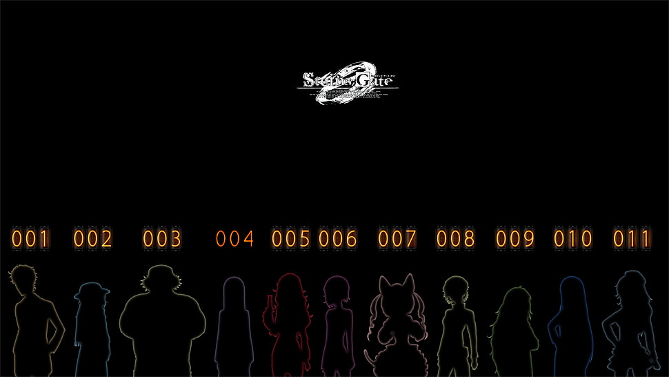 black and white text illustration, Steins;Gate 0, spoilers HD wallpaper