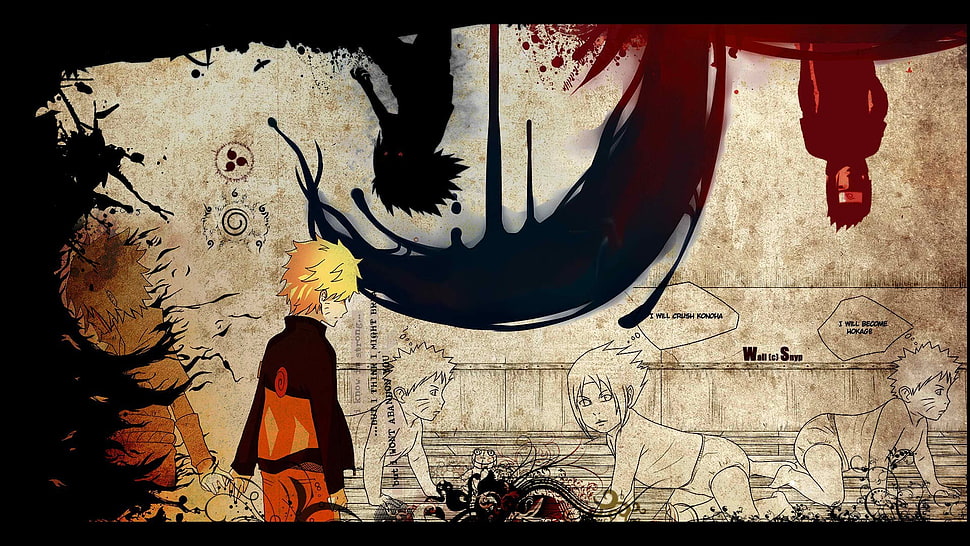 Naruto and Sasuke digital wallpaper, Naruto Shippuuden, Uchiha Sasuke, Uzumaki Naruto HD wallpaper