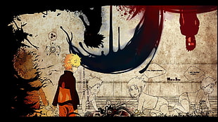 Naruto and Sasuke digital wallpaper, Naruto Shippuuden, Uchiha Sasuke, Uzumaki Naruto