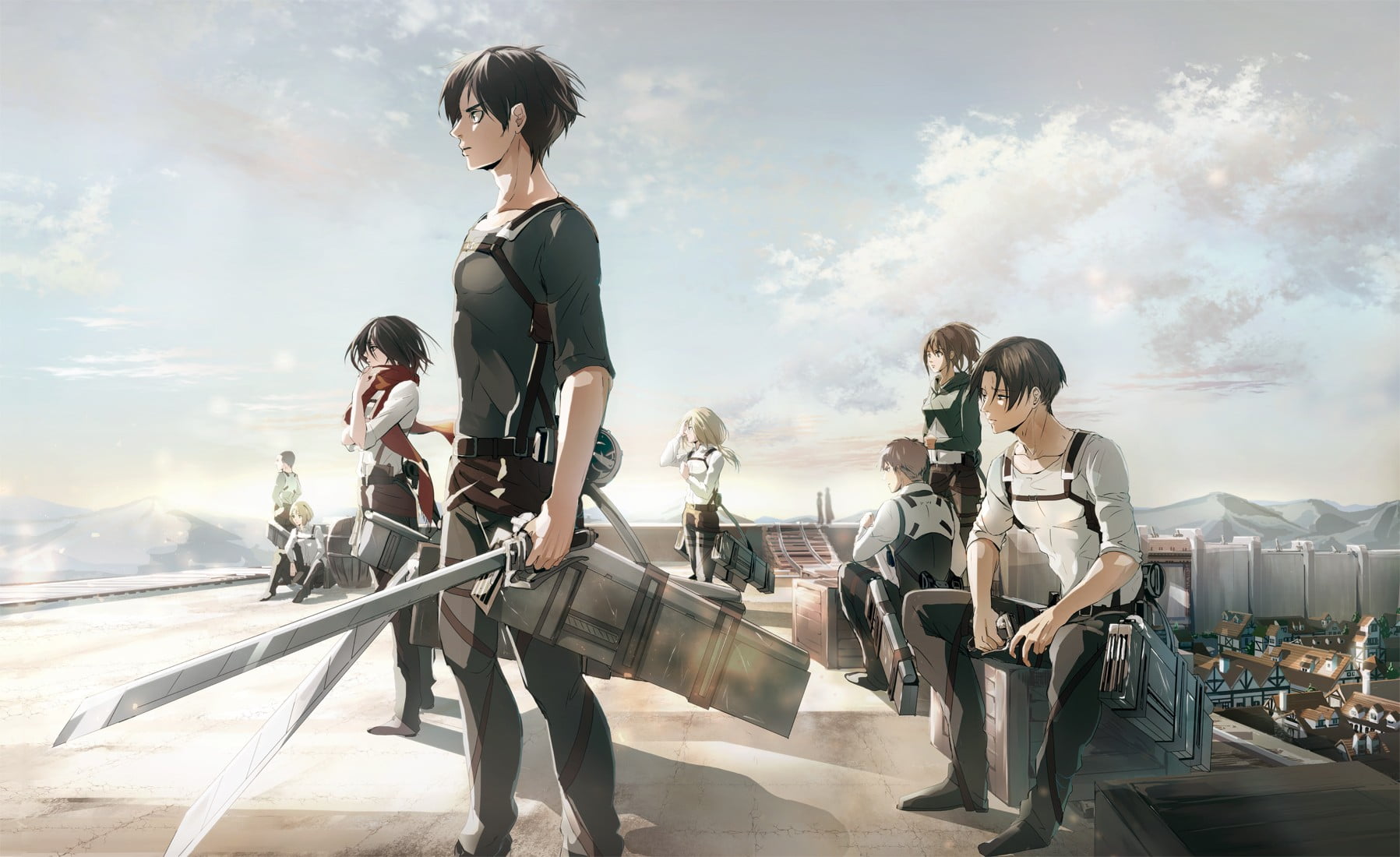 Attack on Titan 3D wallpaper