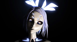 robot with female human face wallpaper, artwork, fantasy art, Vocaloid