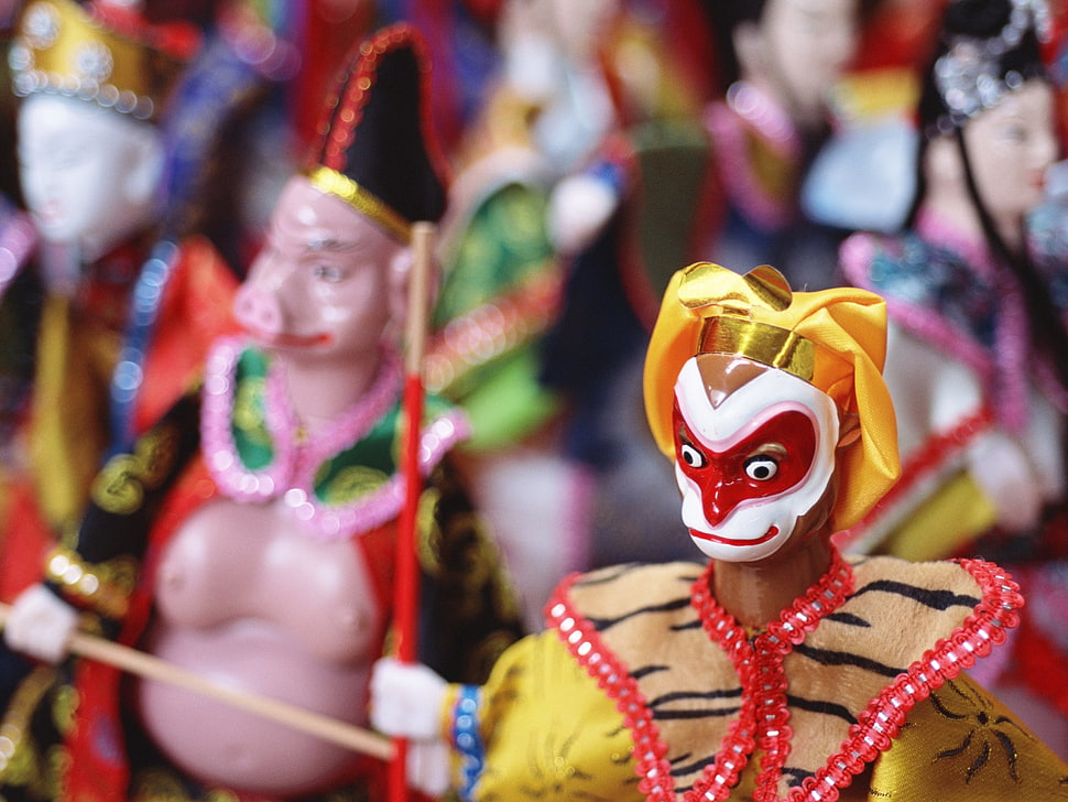 monkey mask figure HD wallpaper