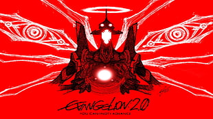 Exingelion 2.0 wallpaper, Neon Genesis Evangelion, EVA Unit 00, anime, Halo