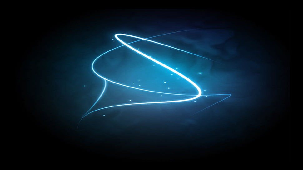 blue abstract digital wallpaprt HD wallpaper