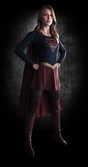 Melissa Benoist as Superwoman wallpaper HD wallpaper