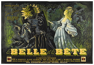 La Belle et la Bete poster, Film posters, La Belle et la Bête, Jean Cocteau, Beauty and the Beast HD wallpaper