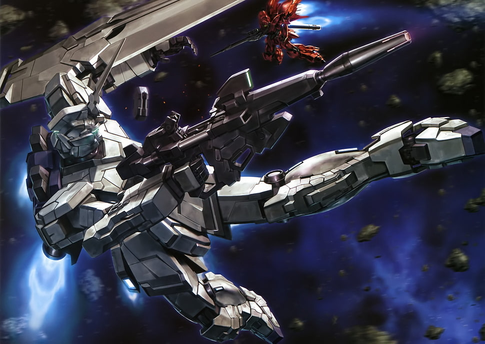 Gundam digital wallpaper, Gundam, anime, mech, Mobile Suit Gundam Unicorn HD wallpaper