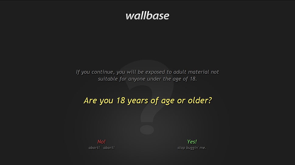 wallbase are you 18 years of age or above? HD wallpaper