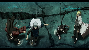 four Hokage on Naruto HD wallpaper