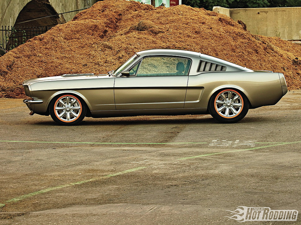gray coupe, car HD wallpaper