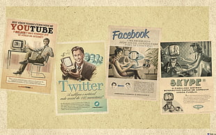 social media illustration HD wallpaper