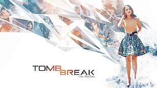 Tomb Break cover, Camilla Luddington, Tomb Raider, Quantum Break, photo manipulation HD wallpaper