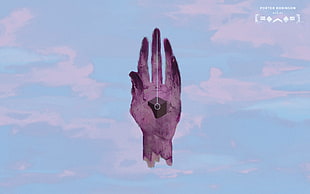 purple hand illustration, Porter Robinson, drawing, digital art HD wallpaper