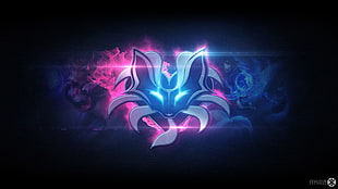 pink and purple fox digital wallpaper, Riot Games, League of Legends, Ahri