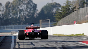 black and red utility trailer, Formula 1, Ferrari F1