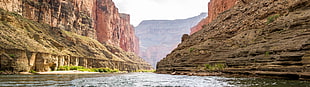 Grand Canyon, river, multiple display HD wallpaper