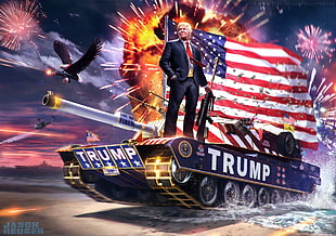 Donald Trump, Donald Trump, USA, politics, year 2016 HD wallpaper