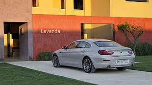 silver BMW sedan\]\, BMW 6, BMW, silver cars, car HD wallpaper