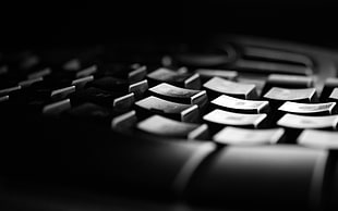 shallow focus photography of black computer keyboard