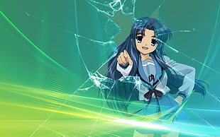 Anime character digital wallpaper