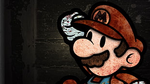 Super Mario digital illustration HD wallpaper