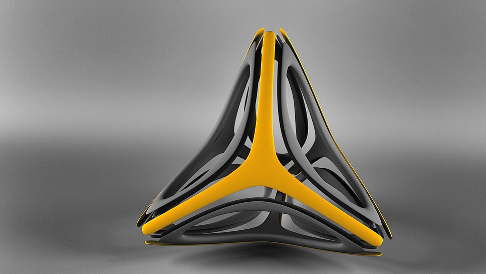 yellow and gray metal component HD wallpaper