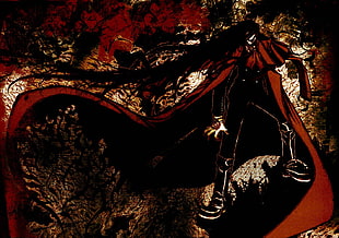 black and red illustration, anime, Hellsing, Alucard, vampires