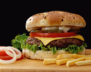 closeup photo of Burger