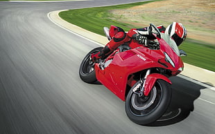 red sports bike, Ducati 1098, motorcycle