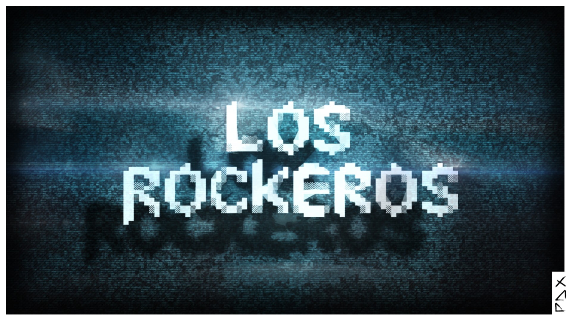 Los Rockeros logo, fan art, Los Rockeros, digital art, ASCII art