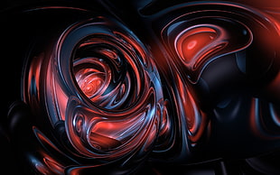 black and red abstract 3d wallpaper