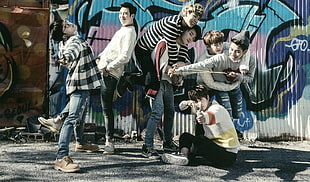 men's white sweatshirt, Blockb, Zico, Park Kyung, B-Bomb HD wallpaper